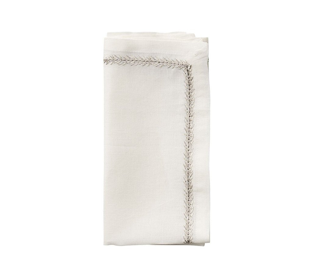 Jardin Napkin & Silver Set 4
