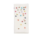 Wind Blown Napkin in White & Multi, Set of 4