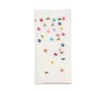 Wind Blown Napkin in White & Multi, Set of 4