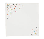 Wind Blown Napkin in White & Multi, Set of 4