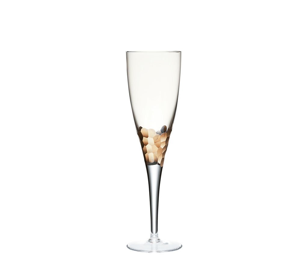 Sample: Paillette White Wine Glass in Gold
