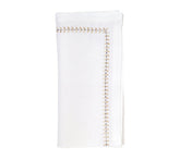 Kim Seybert, Inc.Herringbone Napkin in White, Gold & Silver, Set of 4Napkins