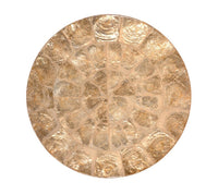 Round Capiz Placemat in Champagne, Set of 4