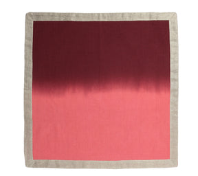 Dip Dye Napkins in Warm Tones, Set of 4