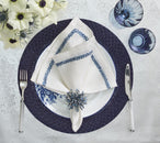 Kim Seybert, Inc.Brilliant Napkin Ring in Midnight & Silver, Set of 4Napkin Rings