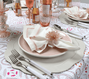 Brilliant Napkin Ring in Blush, Set of 4