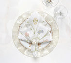 Trellis Napkin in White/Multi, Set of 4