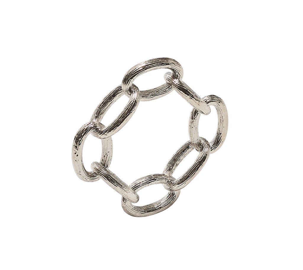 Sample: Chain Link Napkin Ring in Silver
