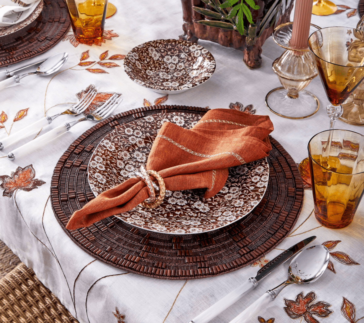 Kim Seybert, Inc.Classic Napkin in Rust, Set of 4Napkins