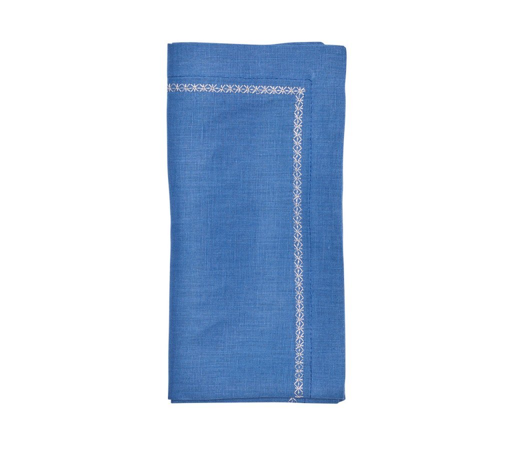 Classic Napkins in Blues, Set of 4