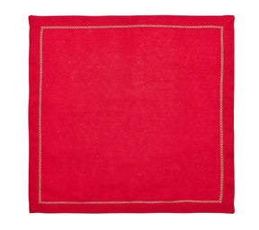 Classic Napkins in Reds to Purples, Set of 4