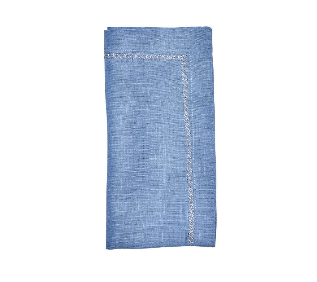 Classic Napkins in Blues, Set of 4