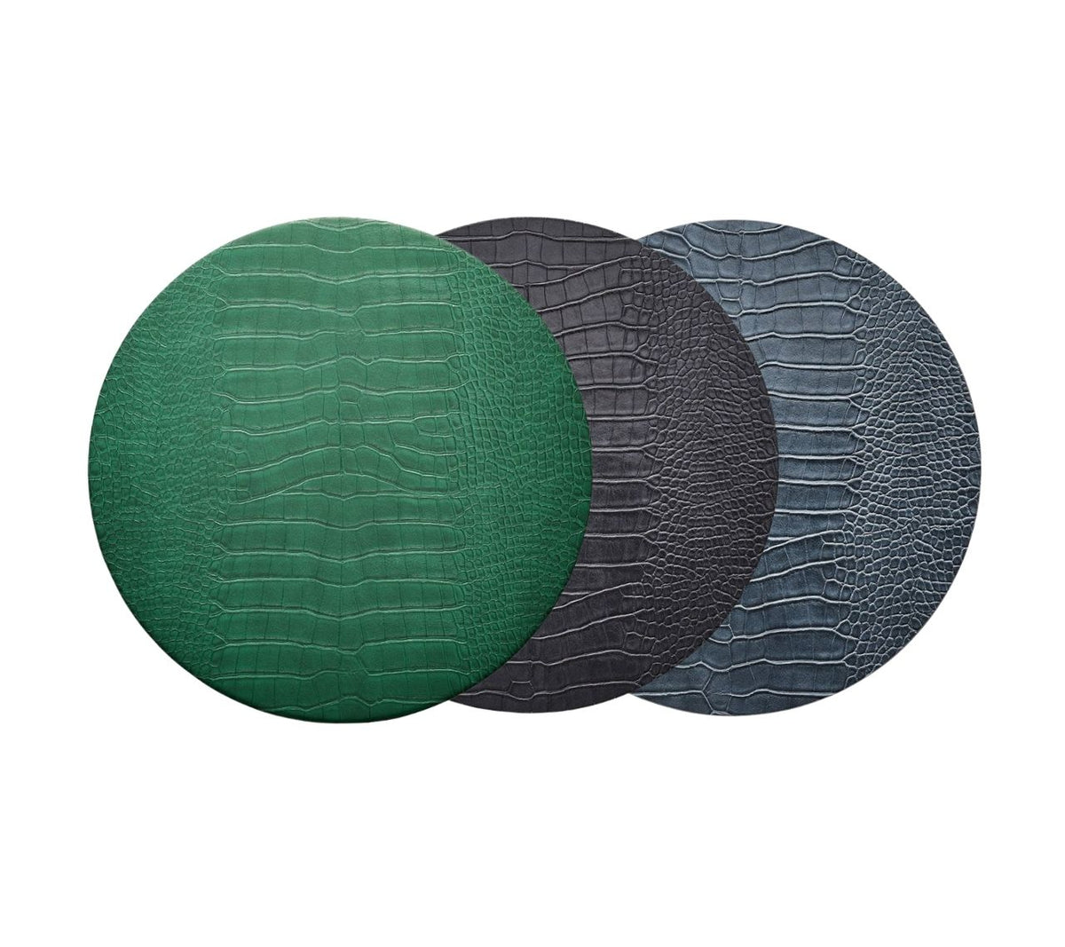 Croco Placemats in Dark Tones, Set of 4