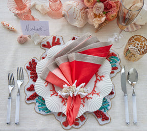 Kim Seybert, Inc.Dip Dye Napkin in Coral & Salmon, Set of 4Napkins