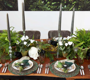 Kim Seybert, Inc.Dip Dye Napkin in Olive & Green, Set of 4Napkins