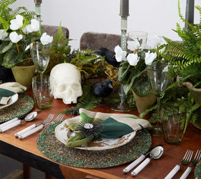 Kim Seybert, Inc.Dip Dye Napkin in Olive & Green, Set of 4Napkins