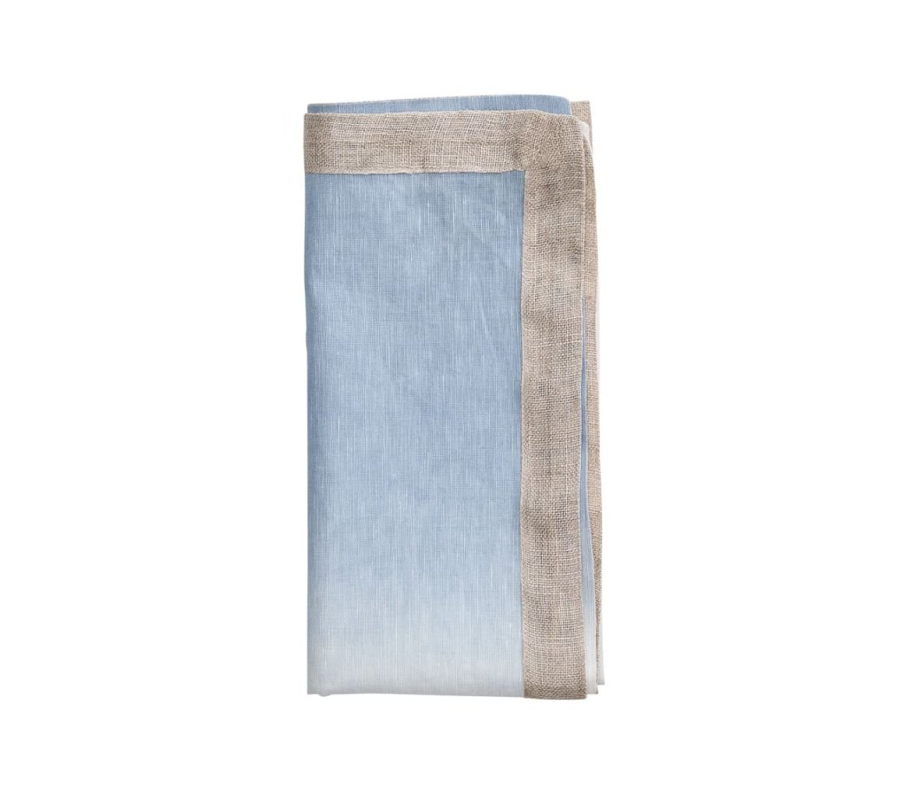 Dip Dye Napkins in Cool Tones, Set of 4