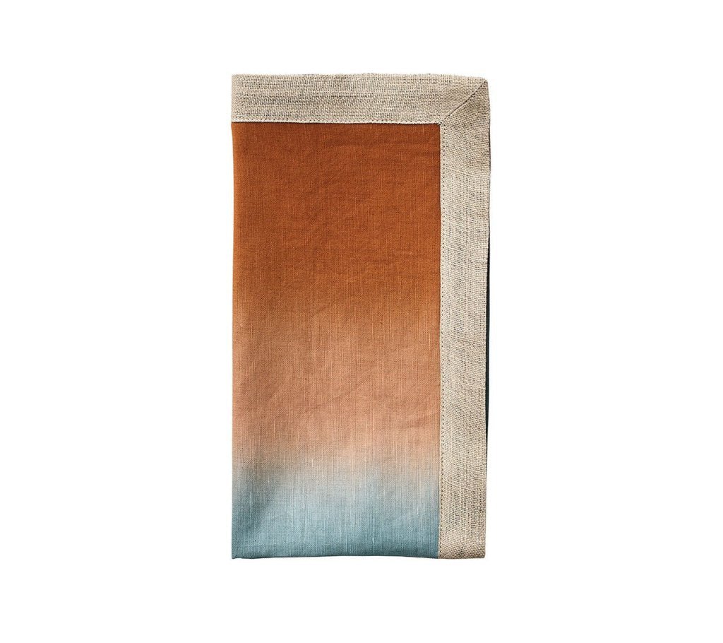 Dip Dye Napkins in Earth Tones, Set of 4