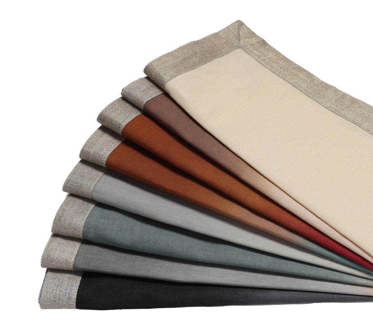 Dip Dye Napkins in Earth Tones, Set of 4