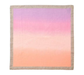 Dip Dye Napkins in Warm Tones, Set of 4