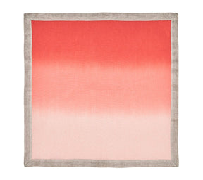 Dip Dye Napkins in Warm Tones, Set of 4