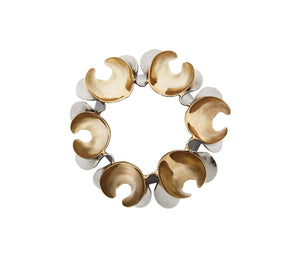 Kim Seybert, Inc.Enigma Napkin Ring in Gold & Silver, Set of 4Napkin Rings