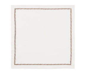 Kim Seybert, Inc.Filament Napkin in White & Brown, Set of 4Napkins