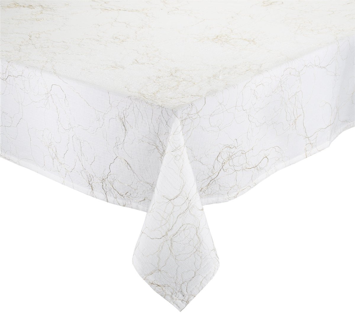 Kim Seybert, Inc.Gossamer Tablecloth in White, Gold & SilverTablecloths