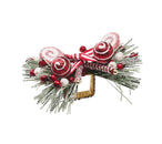 Sample: Holiday Twist Napkin In White, Red & Green