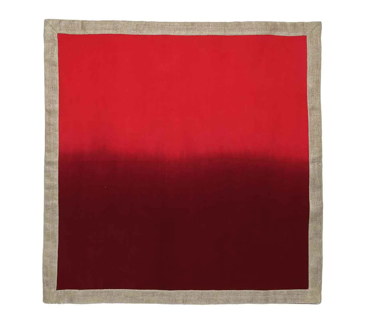 Dip Dye Napkin in Red & Burgundy, Set of 4