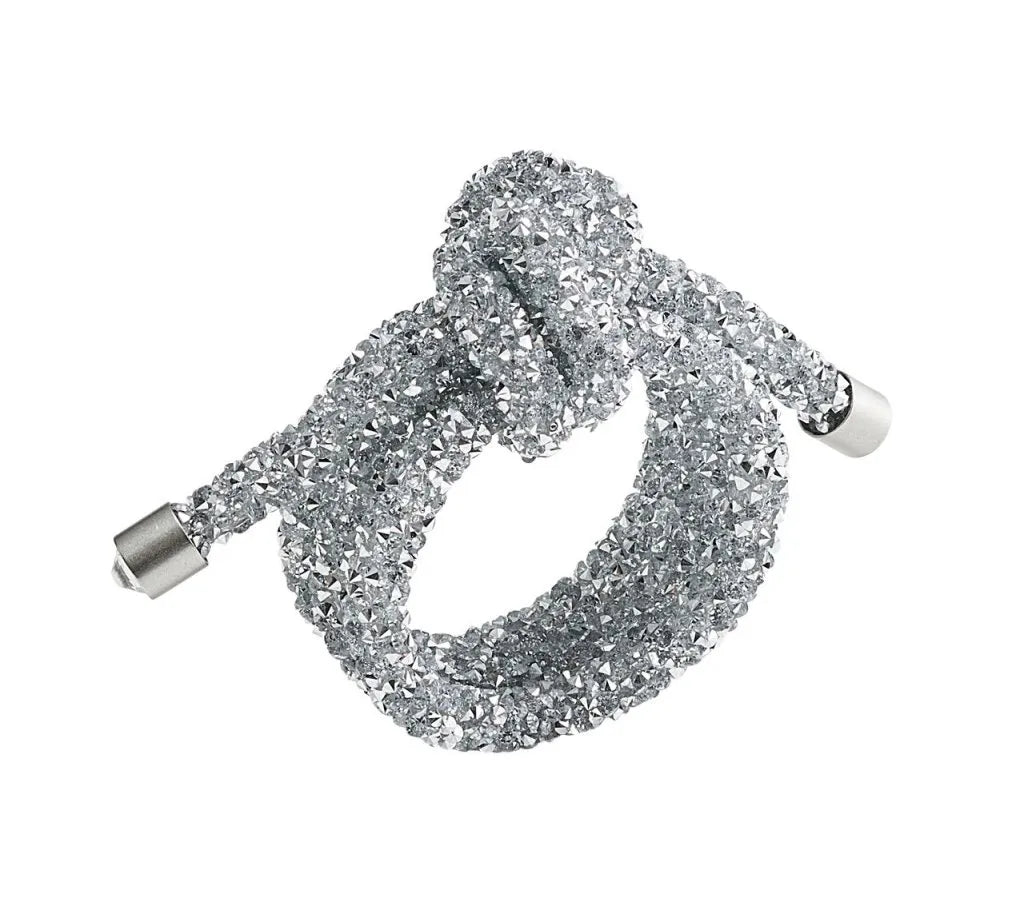 Glam Knot Napkin Ring in Silver, Set of 4