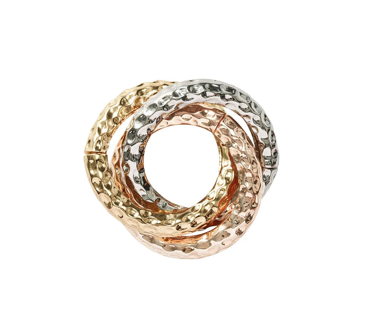 Trinity Napkin Ring in Multi, Set of 4 in a Gift Box