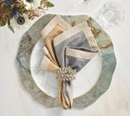Lucent Napkin Ring in Silver & Gold, Set of 4