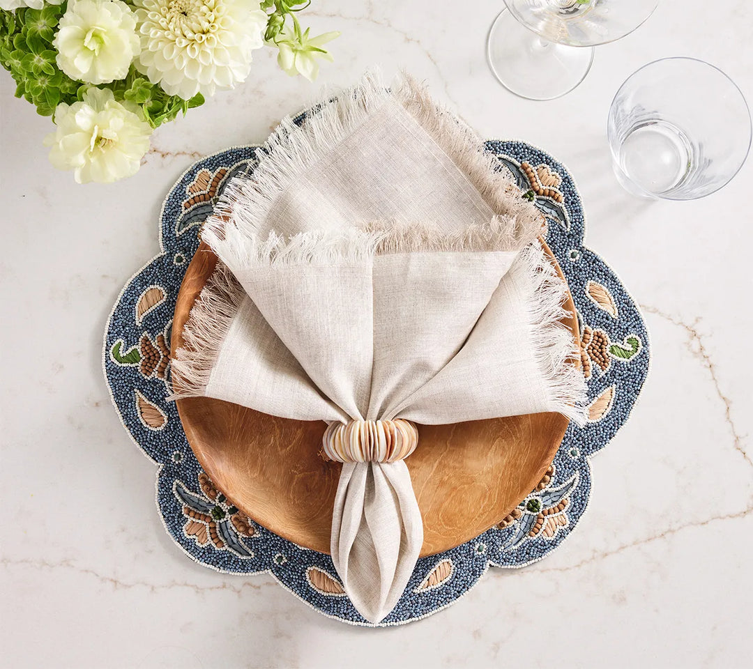 Dahlia Napkin Ring in Ivory | Kim Seybert