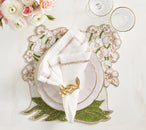 Filament Napkin in White, Gold & Silver, Set of 4