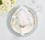 Shell Arc Napkin Ring in Natural & Ivory, Set of 4
