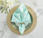 Borealis Napkin Ring in Iridescent & Champagne, Set of 4