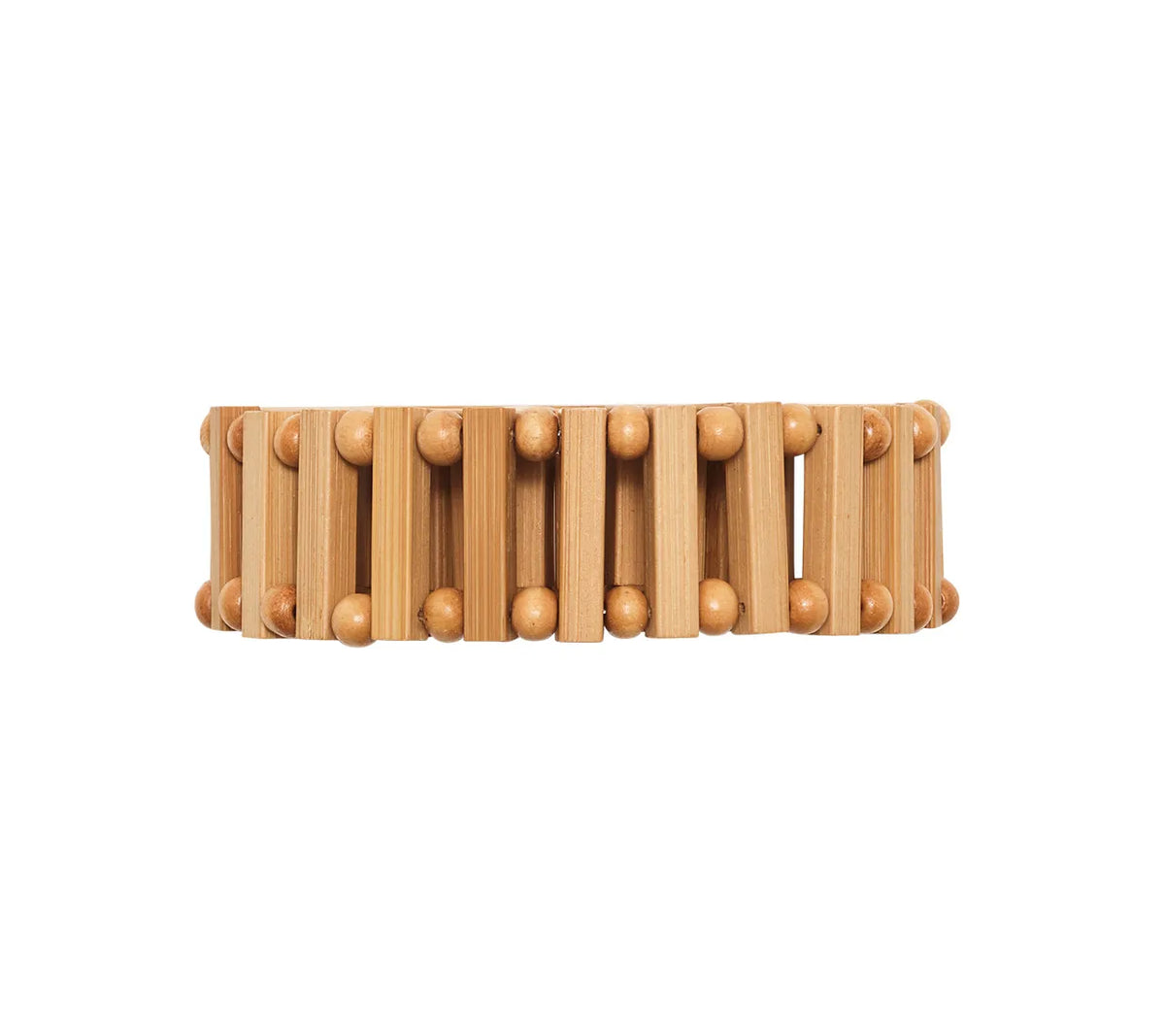 Spoke Napkin Ring in Natural, Set of 4
