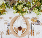 Florette Napkin Ring in Brown, Set of 4