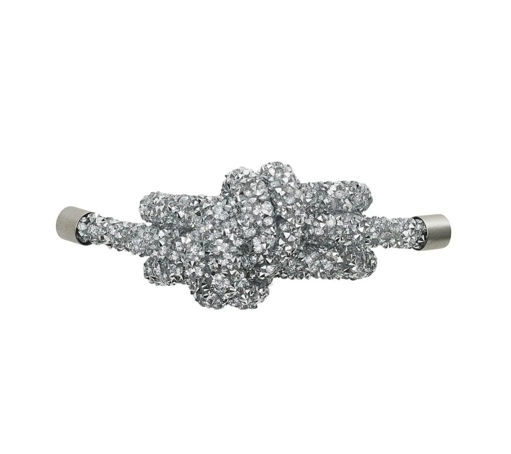Glam Knot Napkin Ring in Silver, Set of 4