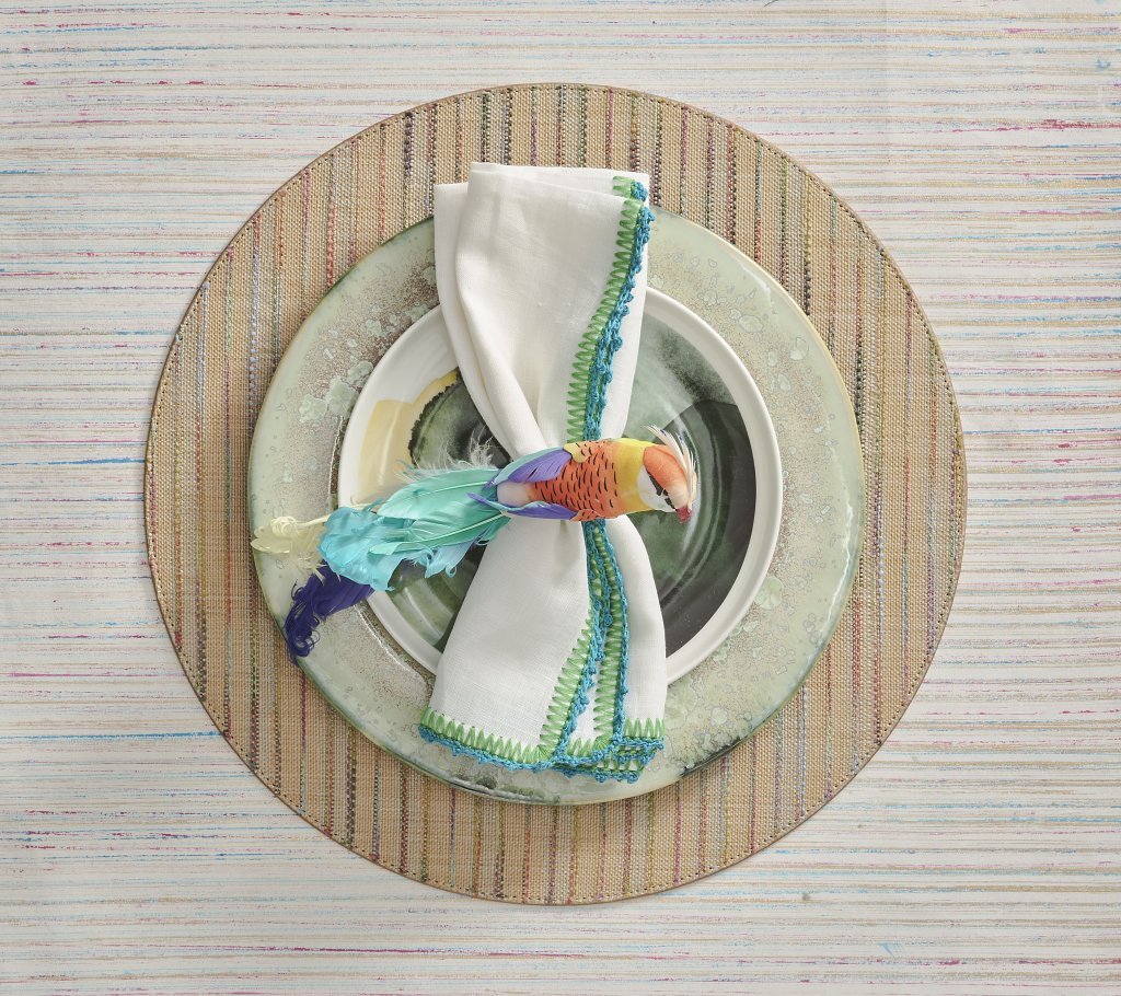 Knotted Edge Napkins, Set of 4