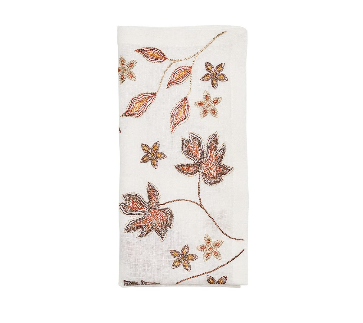 Kim Seybert, Inc.Maple Hues Napkin in White & Multi, Set of 4Napkins