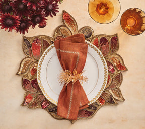 Kim Seybert, Inc.Maple Hues Placemat in Brown & Orange, Set of 2Placemats