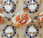 Palmera Napkin in White, Natural & Gold, Set of 4