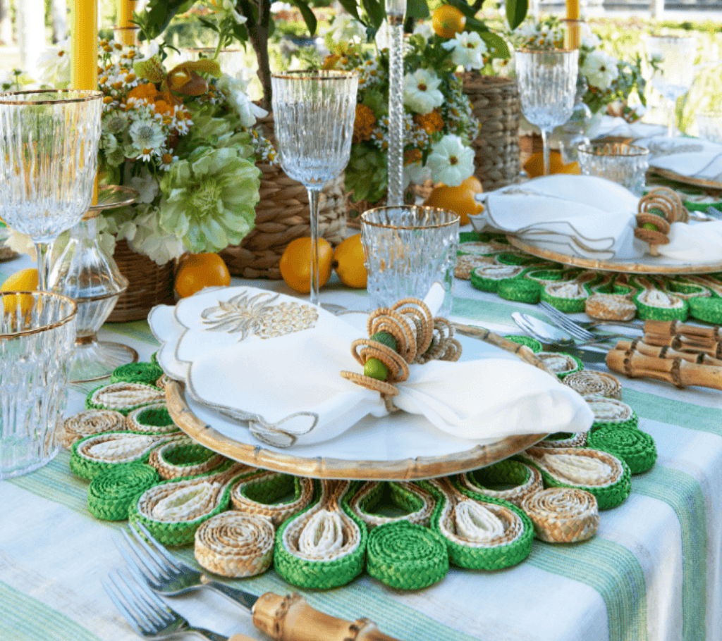 Kim Seybert Broad Stripe Tablecloth - Thumbnail 4