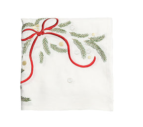 Kim Seybert, Inc.Merry and Bright Tablecloth in White, Red & GreenTablecloths