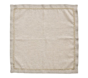 Kim Seybert, Inc.Jardin Napkin in Natural, Gold & Silver, Set of 4Napkins