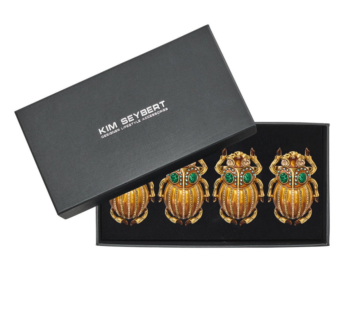 Kim Seybert, Inc.Nile Napkin Ring in Multi, Set of 4 in a Gift BoxNapkin Rings