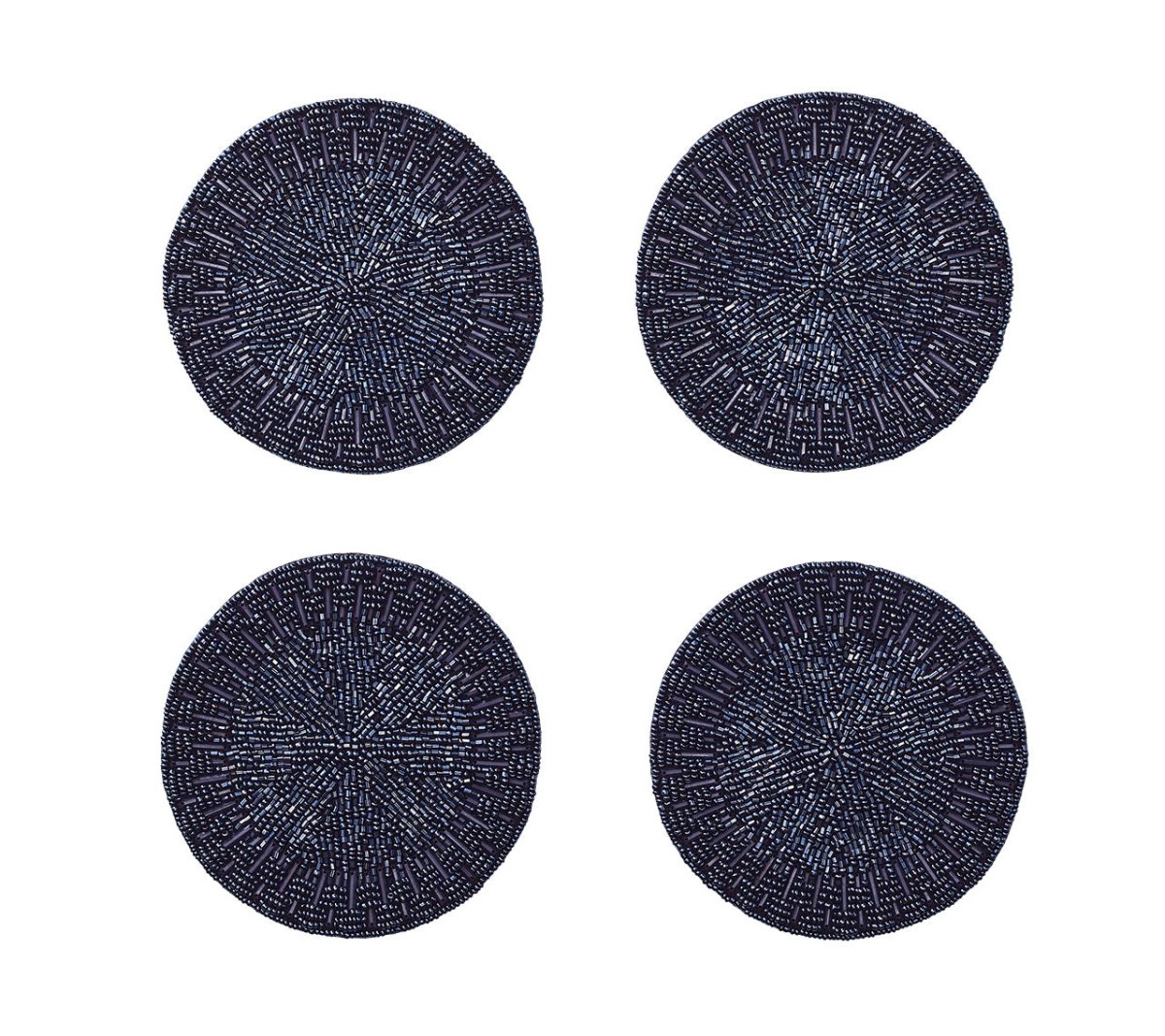 Palisade Coaster in Navy, Set of 4 in a Gift Bag