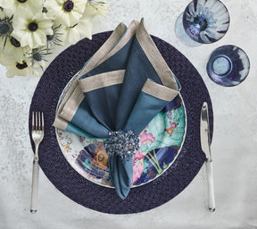 Palisade Placemat in Navy, Set of 2